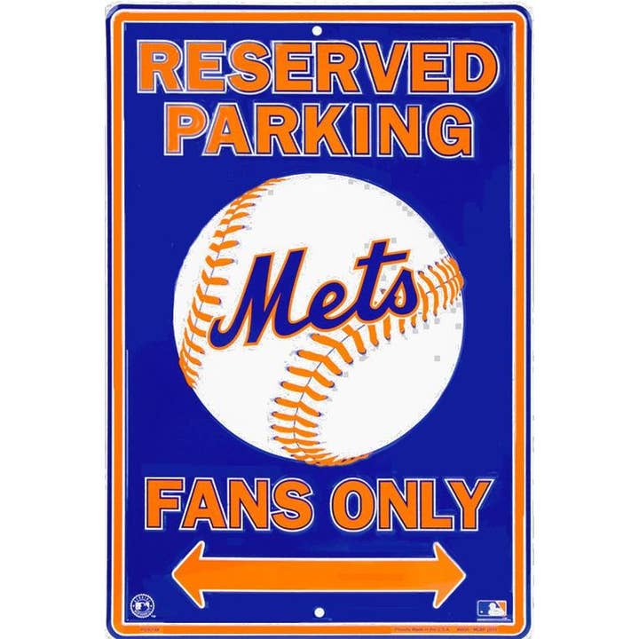 NY Mets Parking - Large Parking Signs for wholesale by Signs 4 Fun