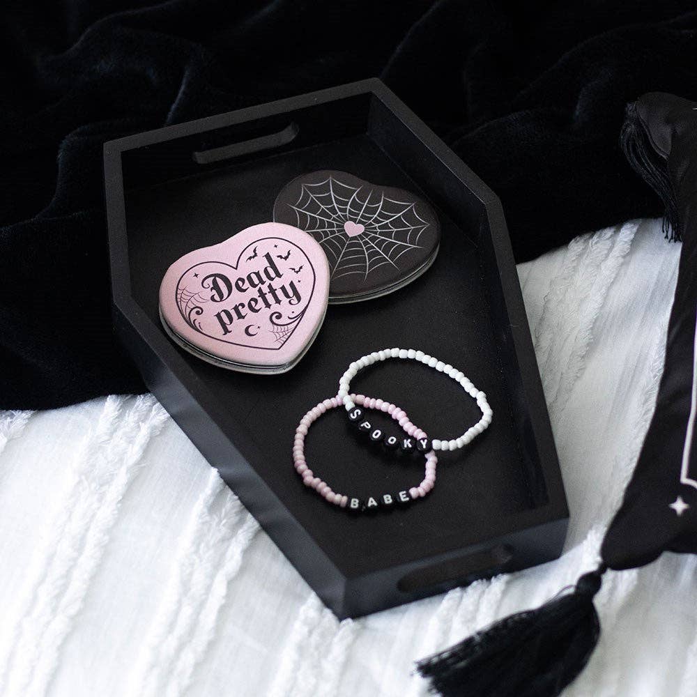 Something Different Wholesale – wholesale Jewellery dish – Black Gothic Coffin Shaped Gothic Trinket Tray