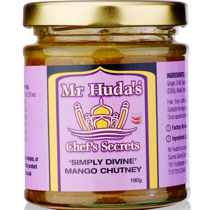 Mr Huda’s Authentic Curry Paste - Wholesale Chutney - Mr Huda's Mango Chutney (190g)0