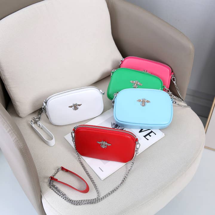 Genuine Leather Crystal Bee Bags 8801 and other Purchase Wholesale bee bags. Free Returns & Net 60 Terms on Faire trending on Faire.