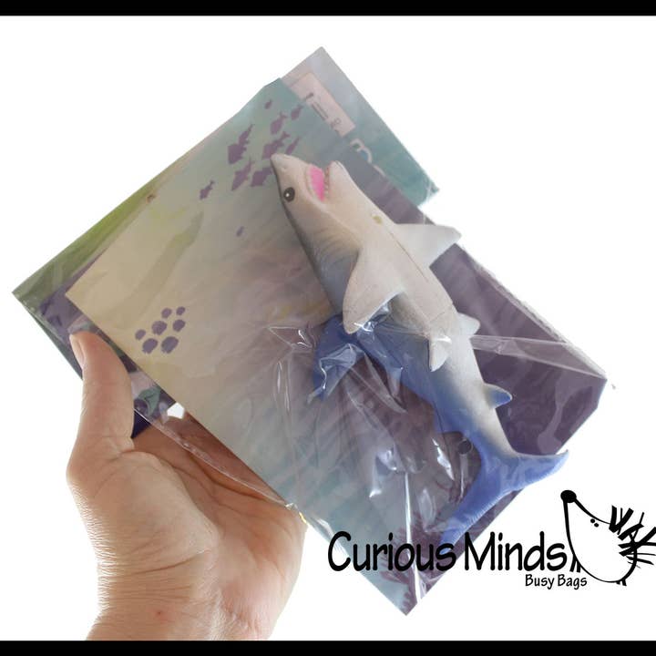 Curious Minds Toys - Wholesale Classic Toy - Kids - 1 Jumbo Grow a Shark in Water - Add Water and it Grows up t6