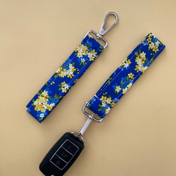 keychain wristlet blue for wholesale by Pure Roze Apparel