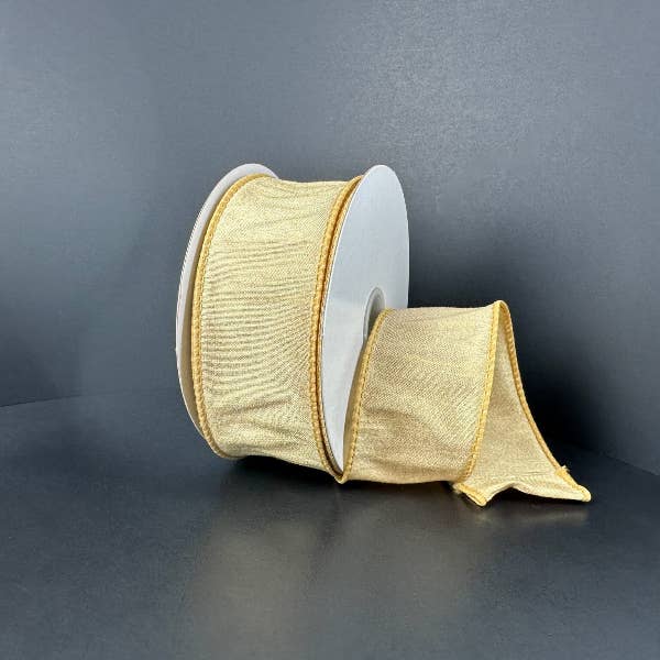 Trendy tree - Wholesale Ribbon - Gift Wrapping - 1.5"X10Y Gold Faux Dupioni Ribbon 72434-09-15
