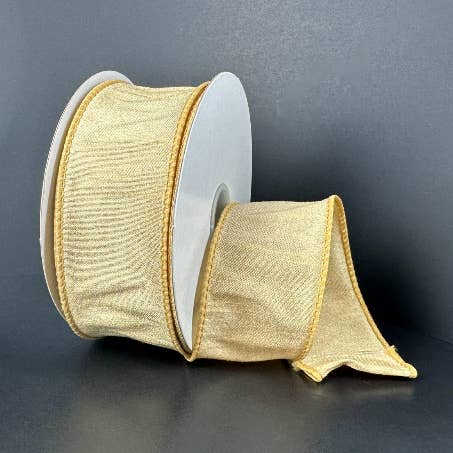 Trendy tree - Wholesale Ribbon - Gift Wrapping - 1.5"X10Y Gold Faux Dupioni Ribbon 72434-09-150