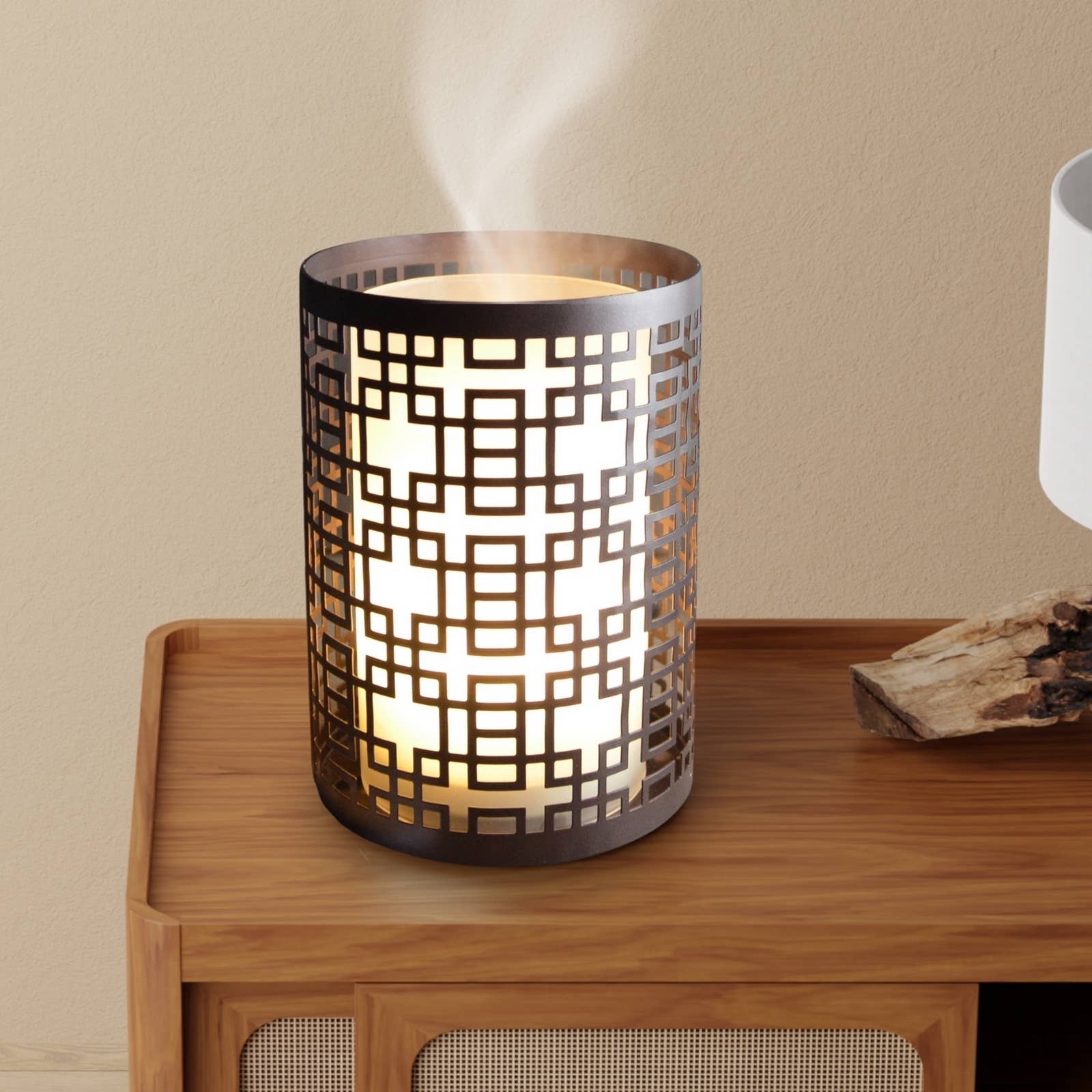 Zen'Arôme – Engroshandel Elektronisk diffuser – Vela diffuser i glas og metal med lysestageeffekt11