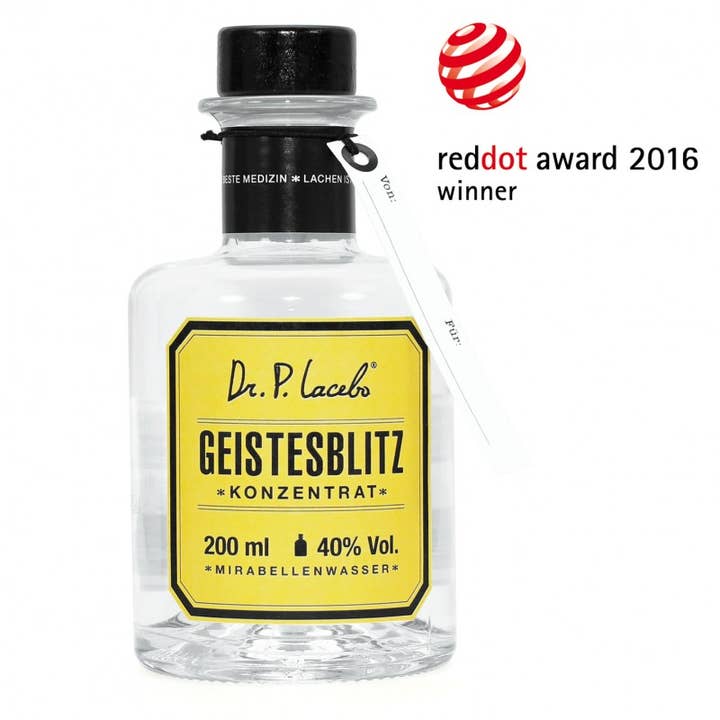 Conhaque “Geistesblitz concentrado” por atacado de Dr. P. Lacebo