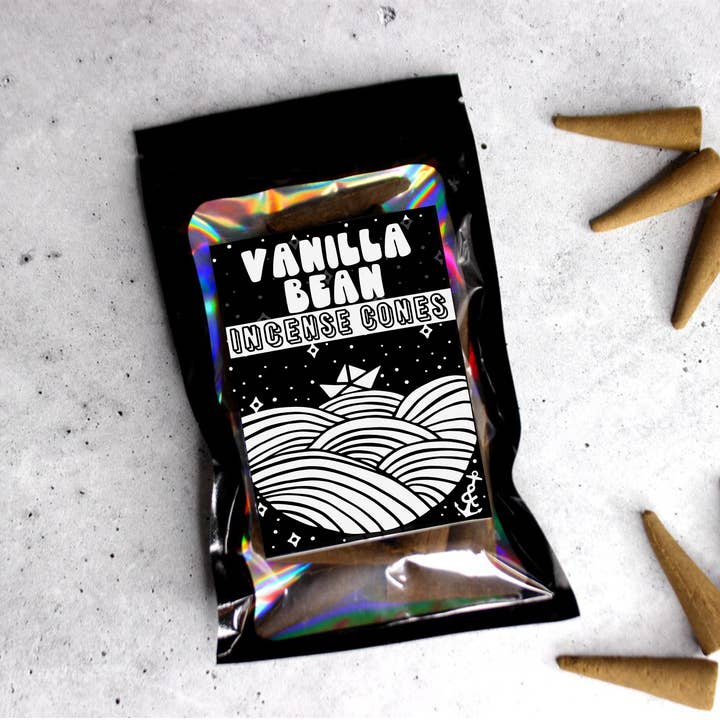 Cosmically Misplaced - Wholesale Incense - Vanilla Bean | Incense Cones | Backflow Incense Cones1