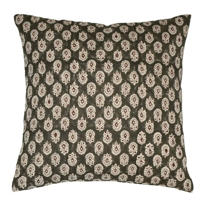 Ida Ditsy Prints Fern Green Kussenhoes voor wholesale door Thread To Form