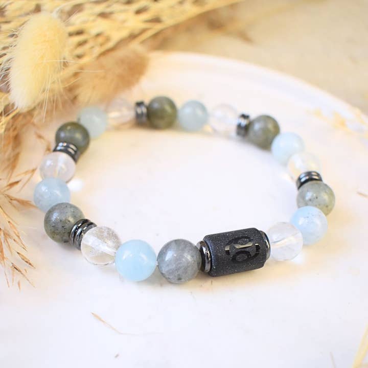 Herenarmband sterrenbeeld Kreeft voor wholesale door Minéralissime