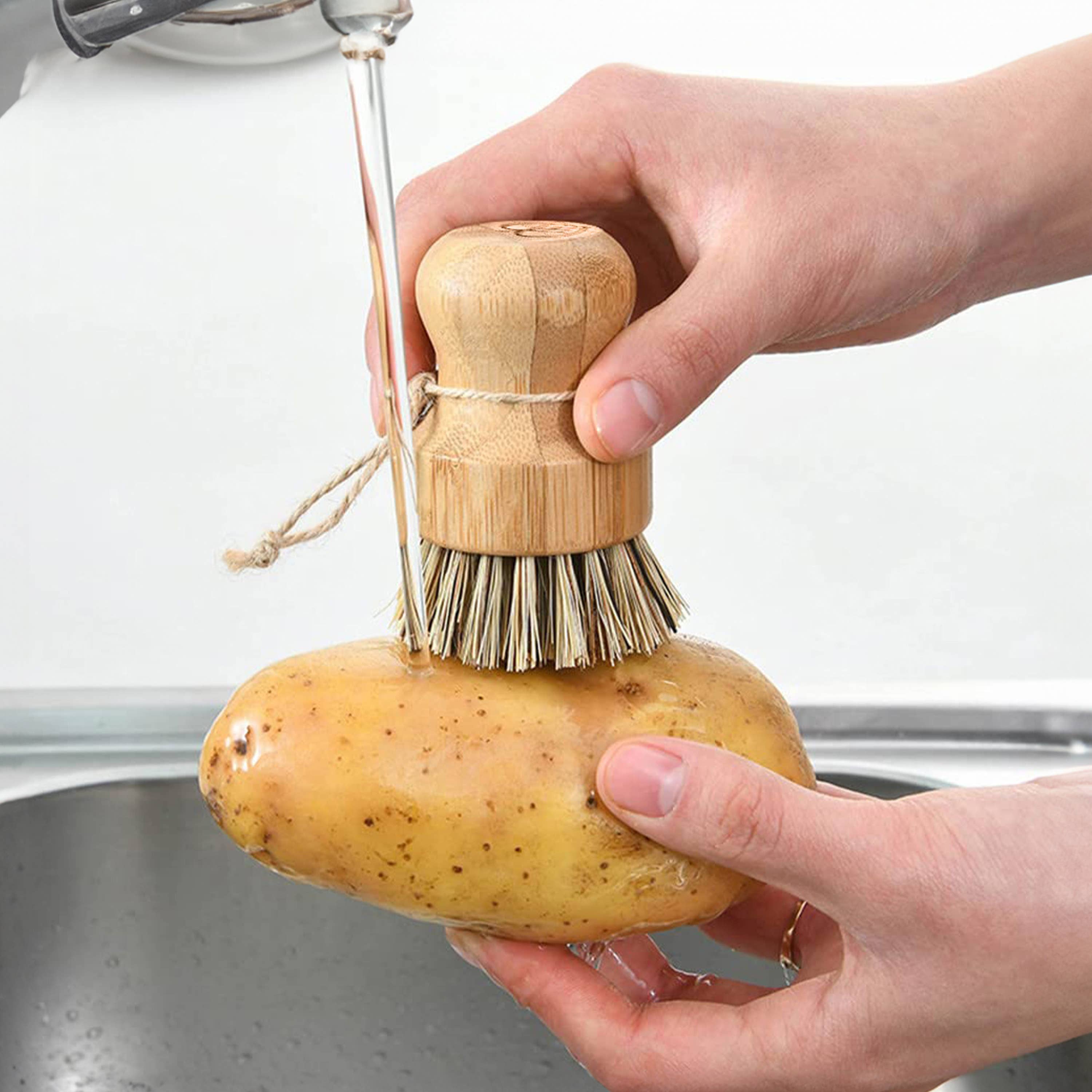 AIRNEX - Wholesale Cleaning Brush - Natural Cleaning Dish Brush Coconut - 1 Pack Bamboo Brush5