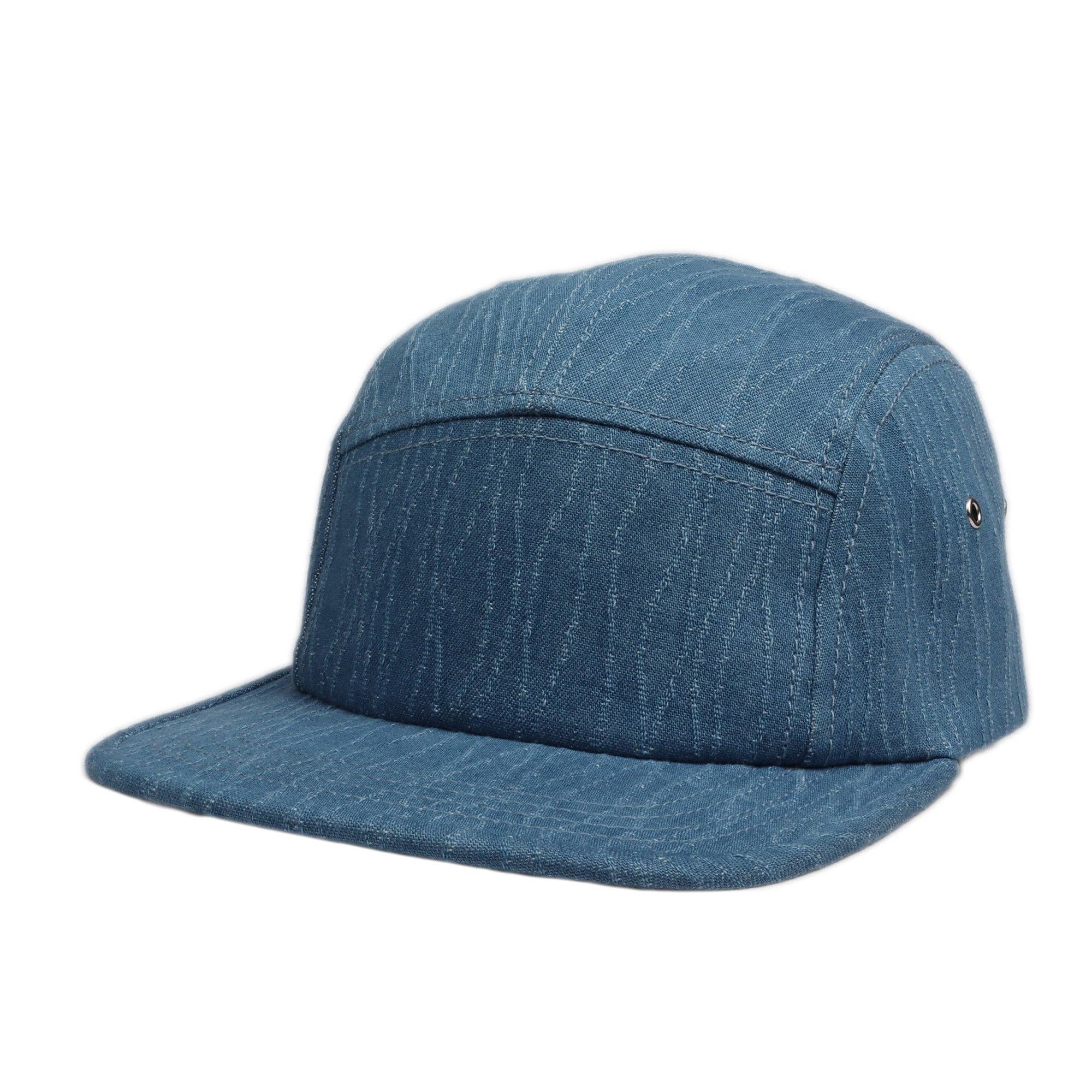 HATPHILE - Wholesale Flat Brim Cap - Unisex - HatPhile Washed Denim 5-Panel Hat7