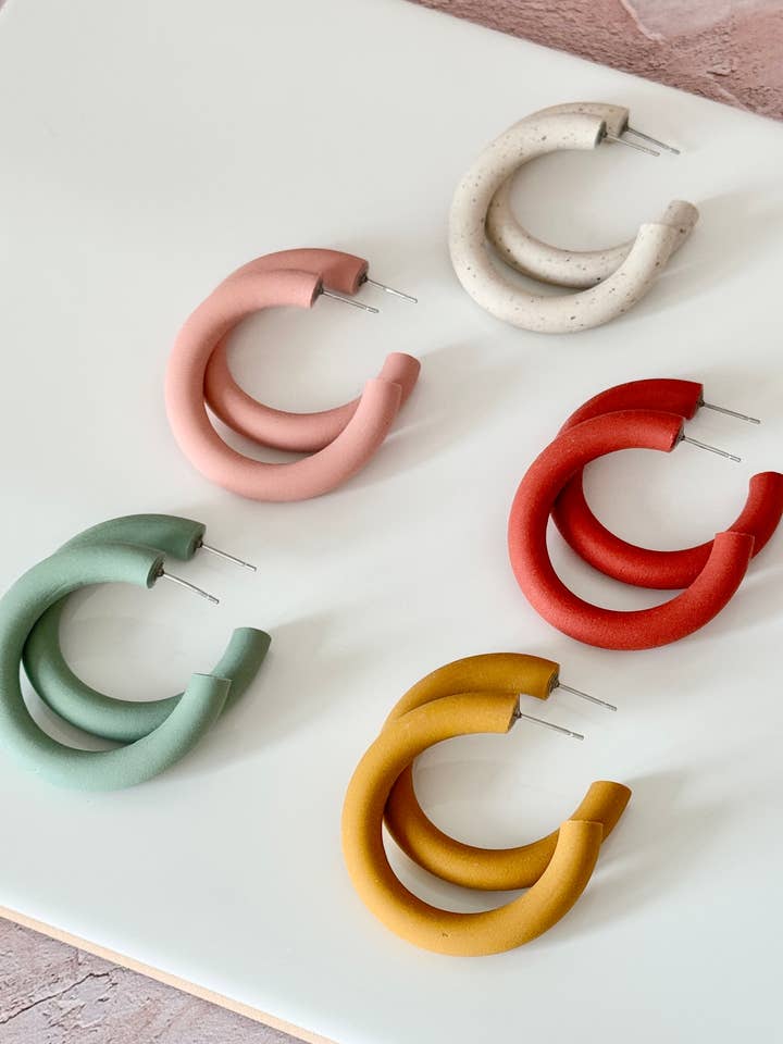 Large Classic Hoop Earring for wholesale by Elle Creates Studio