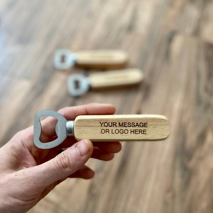 Munsell Made - Wholesale Bottle/Wine Opener - Engraved Wood Bottle Opener1