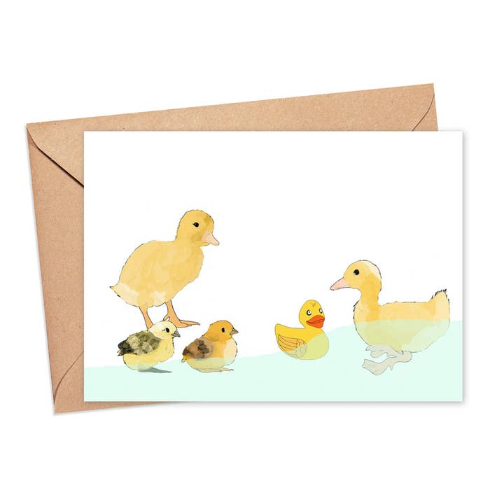 Cartão Lucky Duck por atacado de Screech Owl Design