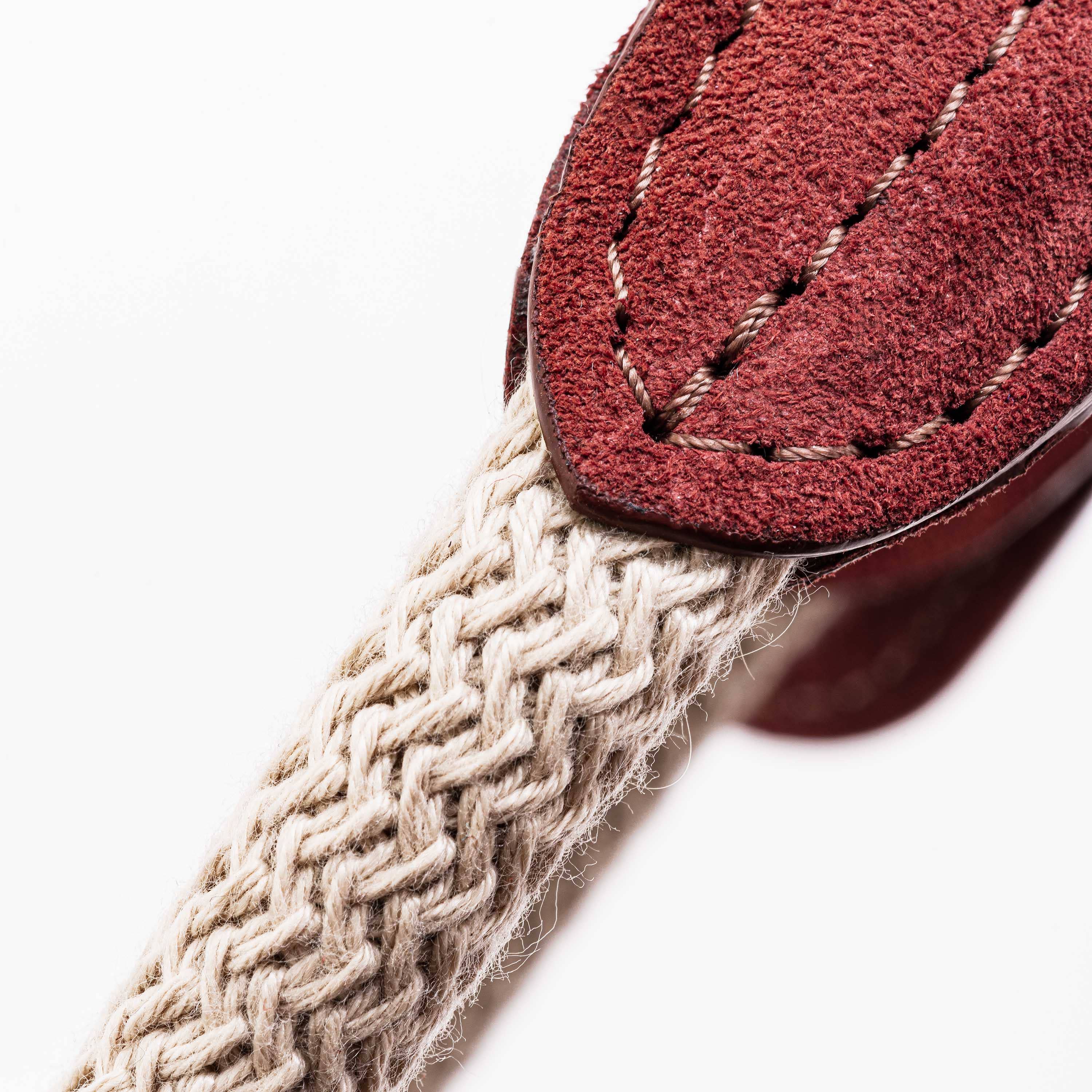 Hugo & Hudson - Wholesale Pet Collar - Dog - Rope and Suede Leather Dog Collar - Brown3