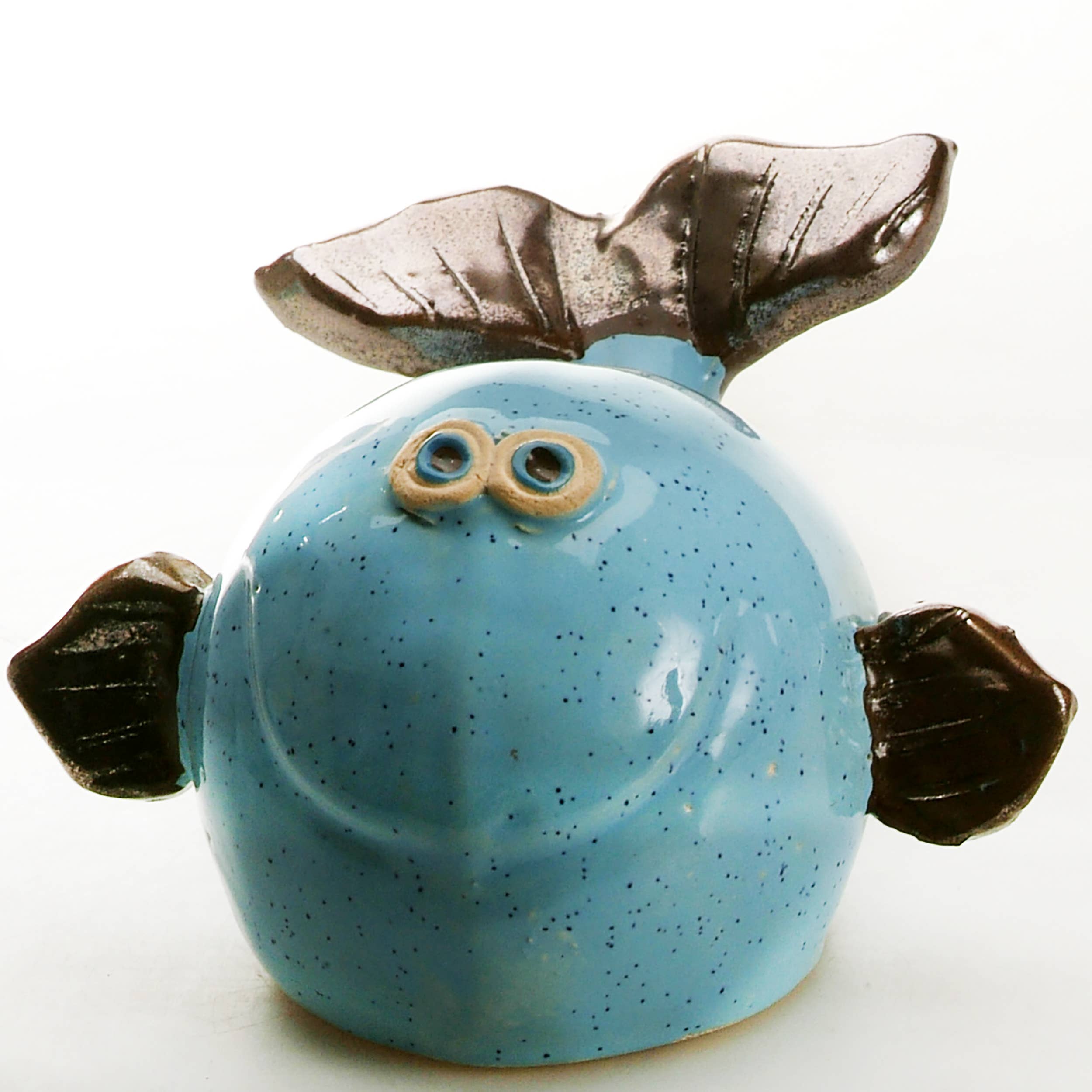 Enigma Supplies - Wholesale Decorative Figurine - Whale in Pastel Blue Ceramic Figurine | L & S4