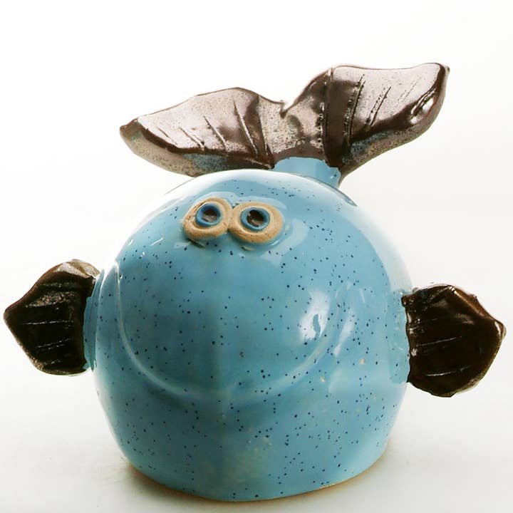 Enigma Supplies - Wholesale Decorative Figurine - Whale in Pastel Blue Ceramic Figurine | L & S4