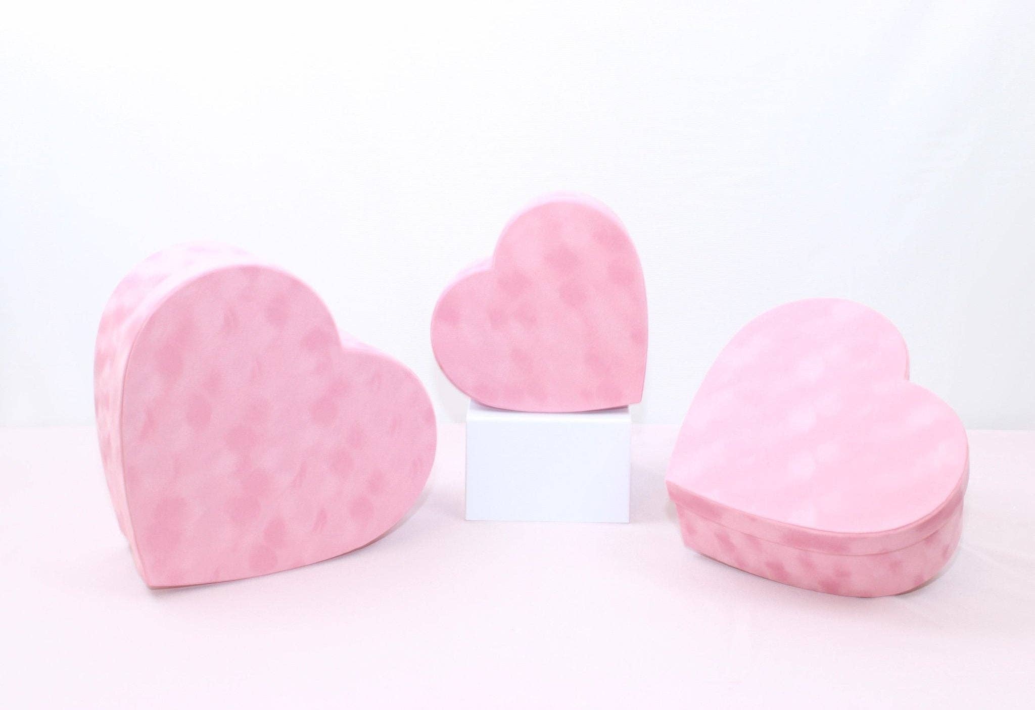 Elegant Design Supply - Wholesale Gift Box - Chic Velvet Heart Flower Box with Lid5