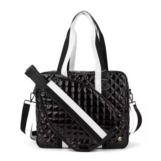 Lemonbella - Wholesale Sports Bag - Unisex - Judy Pickle Ball Tote Quilted Black