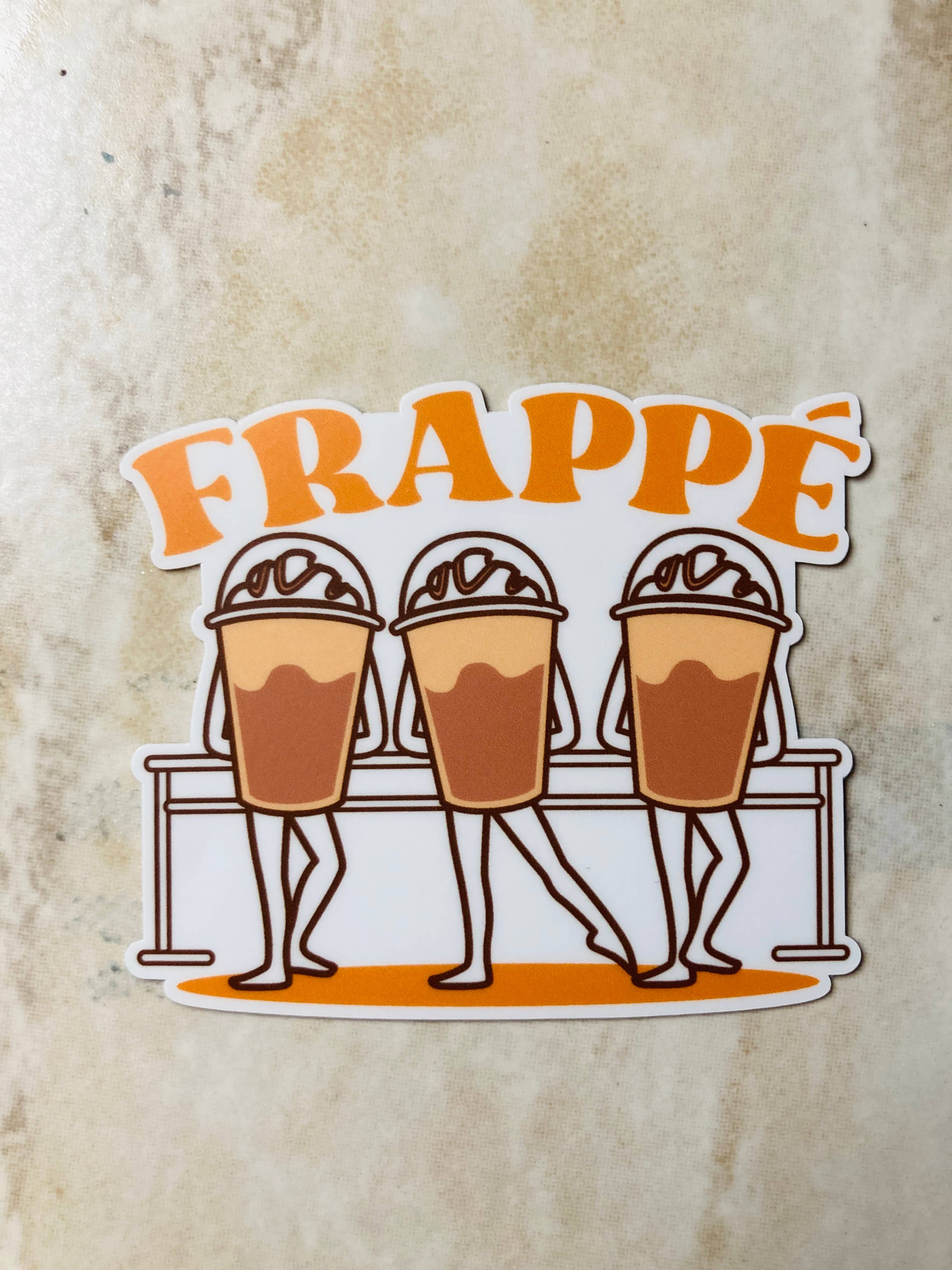 Denali & Co. - Wholesale Sticker - Frappe Dance  Parody Sticker, 3" x 2.6"2