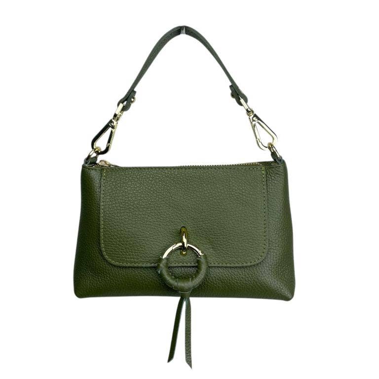 Chenson & Gorett - Wholesale Top Handle Bag - Women's - Leather Handbag with Shoulder Strap and Decorative Front18