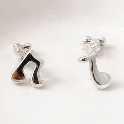 Ohrstecker mit Musiknotenmotiv für den Großhandel von Bowie & Co