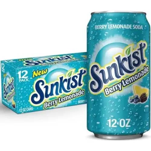 Echo Sales Canada - Wholesale Soda/carbonated drink - Sunkist Berry Lemonade Can 355ML case of 121