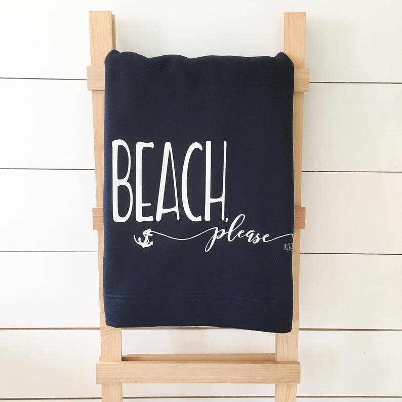 Perfect Day Print Co - Wholesale Throw Blanket - Beach Please Sweatshirt Blanket2