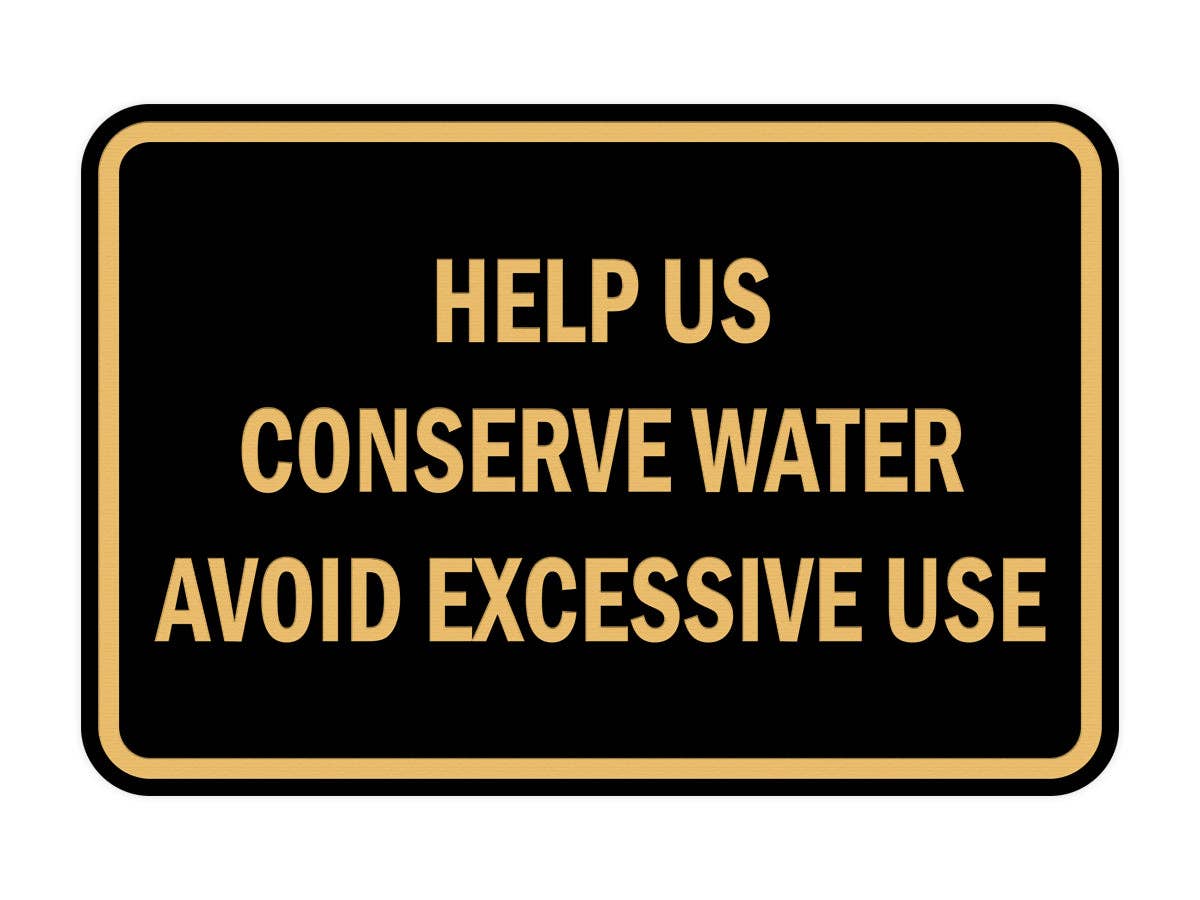 All Quality - Vente Pancarte - AIDEZ-NOUS À CONSERVER L'EAU Panneau de Porte Murale4