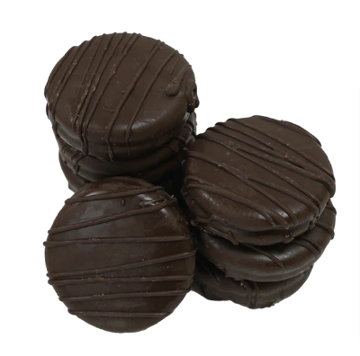Bear Creek Candy Kitchen – Doces cobertos de chocolate por atacado – Oreo Cobertos de Chocolate embalagem de 241