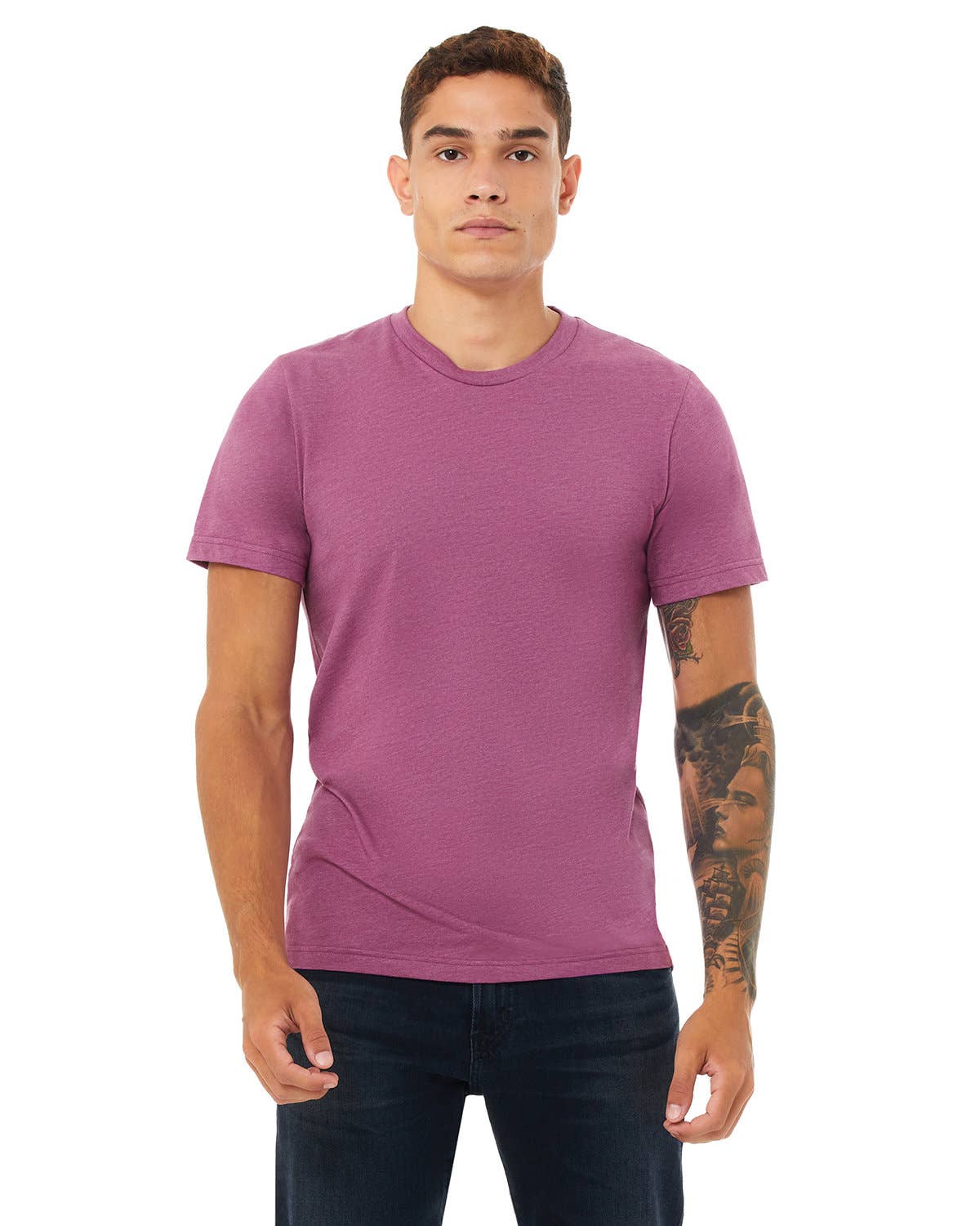 Total Apparel - Wholesale T-Shirt - Men's - Bella + Canvas Unisex Heather Blank CVC T-Shirt | 3001CVC54