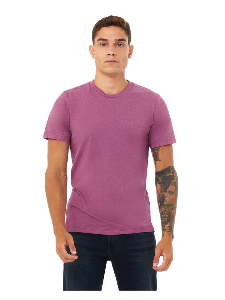 Total Apparel - Wholesale T-Shirt - Men's - Bella + Canvas Unisex Heather Blank CVC T-Shirt | 3001CVC54