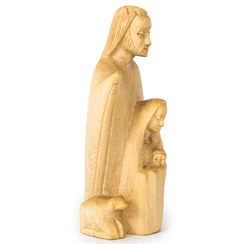 Azizi Life - Wholesale Nativity Scene Decor - Hand Carved Holy Family1