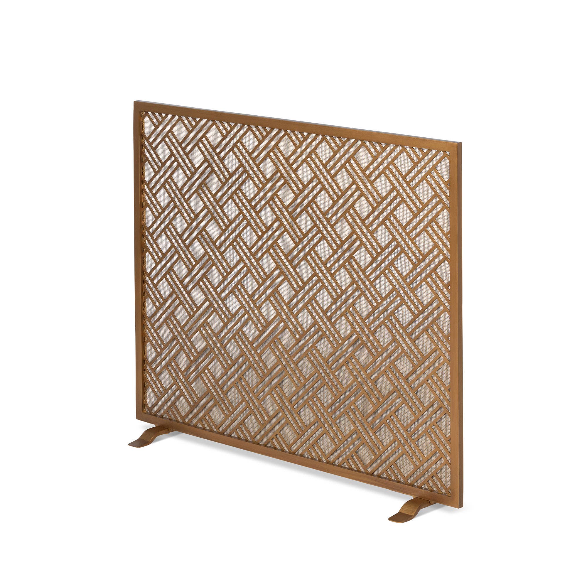 Park Hill Collection - Wholesale Fireplace Screen - Promo Park Hill Collection Cross Hatch Fire Screen2