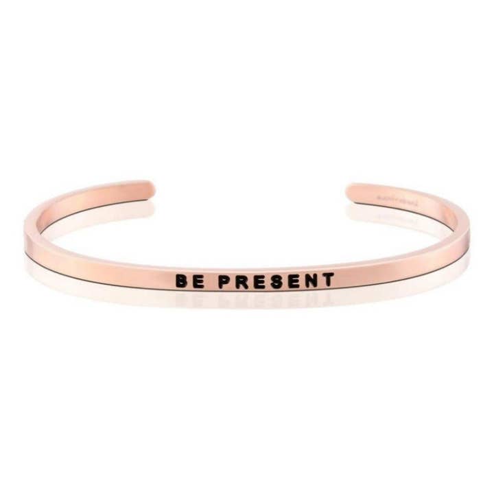 MantraBand - Vente Bracelet manchette - Be Present - bracelet mantraband® inspirant1
