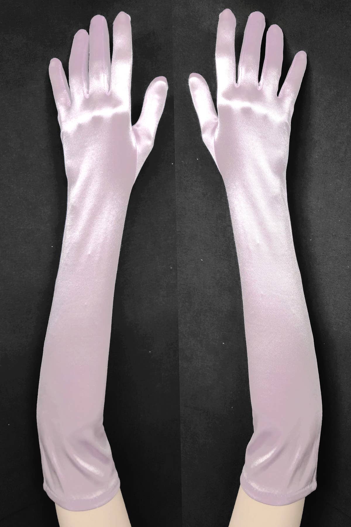 Chicas – wholesale Gloves – Women's – Pair of Elbow Length Satin Evening Gloves G72812BL16