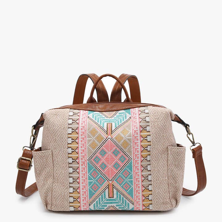 Jen & Co. - Wholesale Backpack - Women's - BP2075 Lexie Aztec Backpack/Satchel2