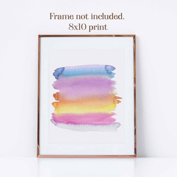Pink and Yellow Abstract Print for wholesale by Shop Intaglio
