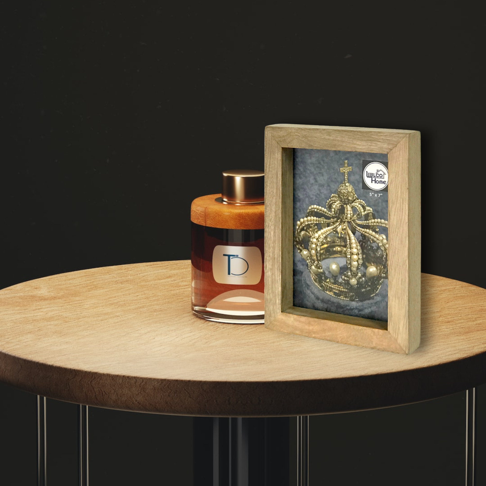 Wilco Home - Wholesale Picture Frame - Wood Transversal Photo Tension Frame 5x7"2