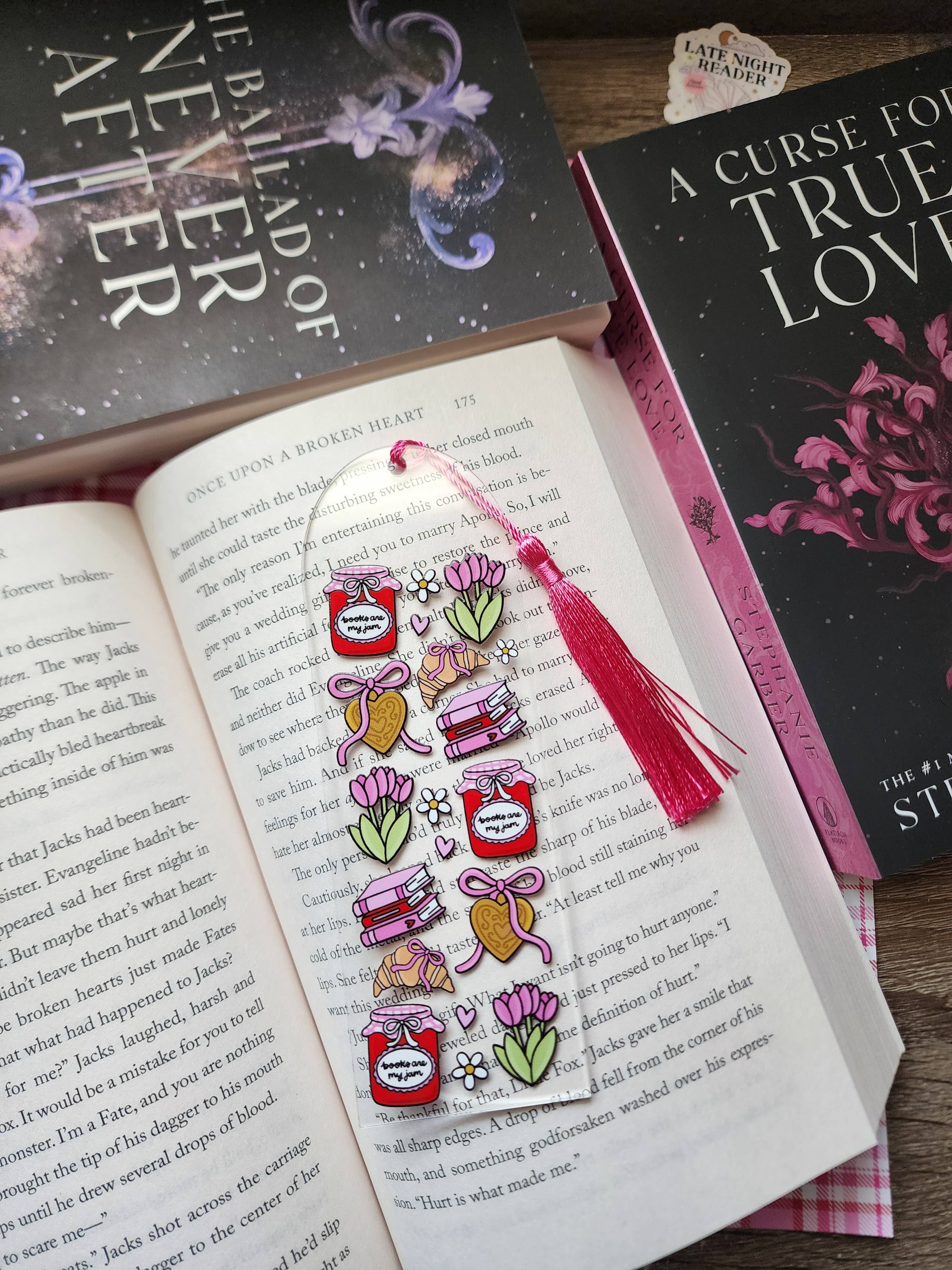 Sun Moon & Stars Co. - Wholesale Bookmark - Books are my Jam Acrylic Bookmark| Book Accessories1