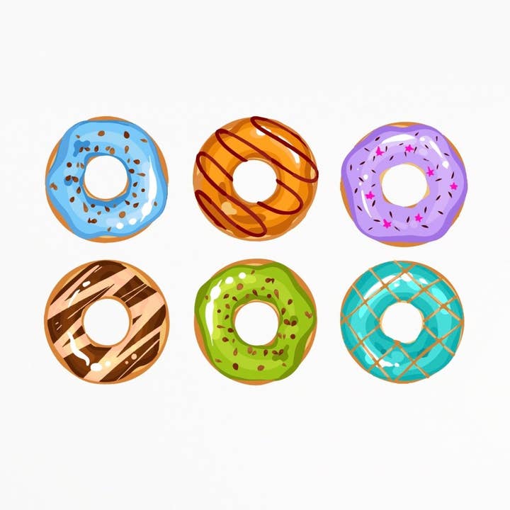 Donut dekaler for engroshandel hos Cover-Alls Decals