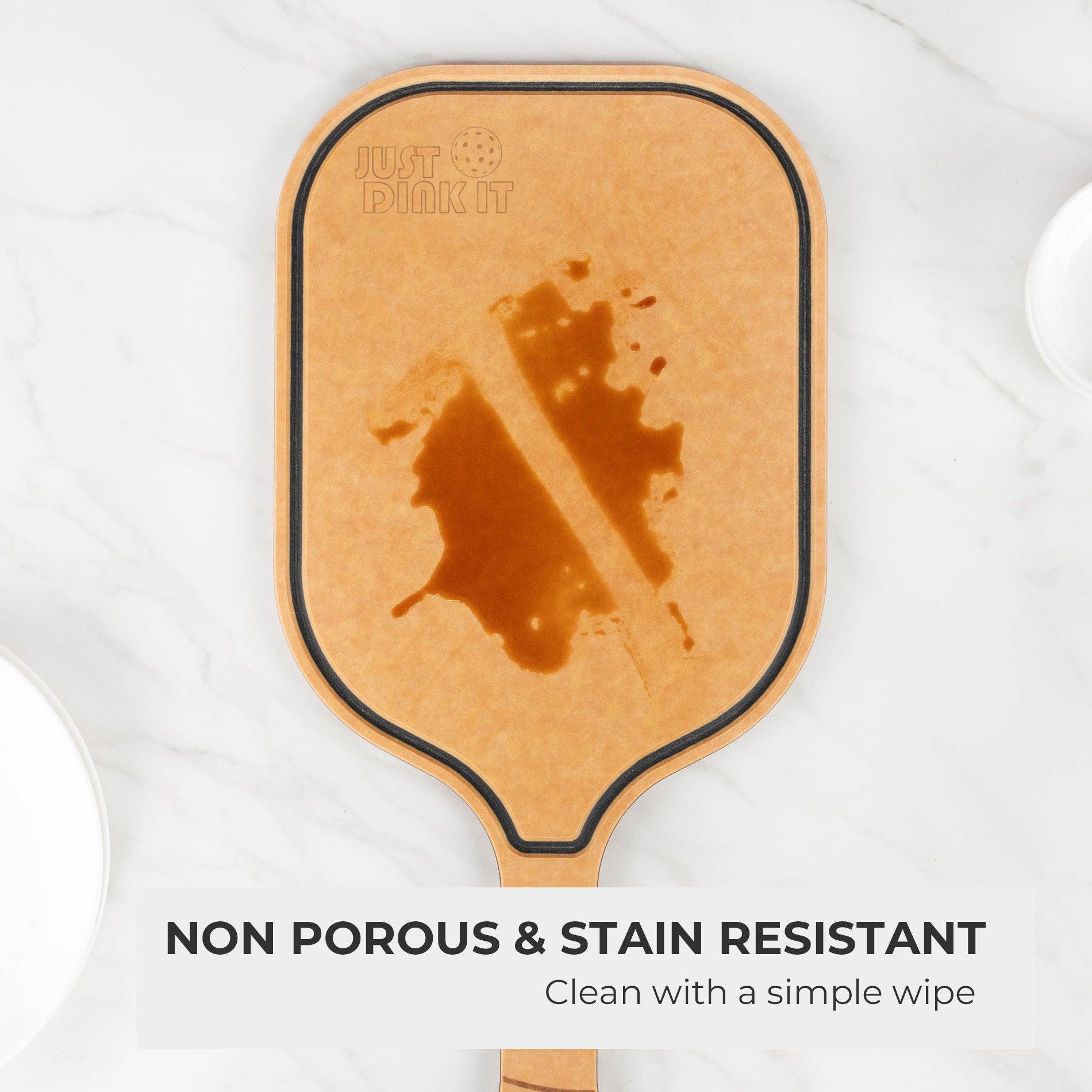 Elihome - Vente Planche à découper - Planche à découper charcuterie Pickleball - "Just Dink It"9