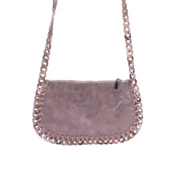 Nima Accessories Inc - Wholesale Shoulder Bag - Women's - Ladies Faux Leather Shoulder Bag with Lucite Chain Strap3