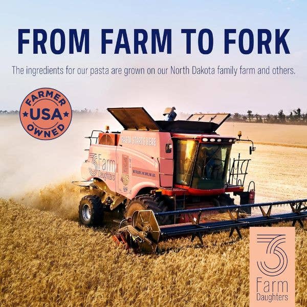 3 Farm Daughters - Wholesale Pasta - High Fiber Cavatappi - Gut Friendly, Low GI, USA Grown Pasta8