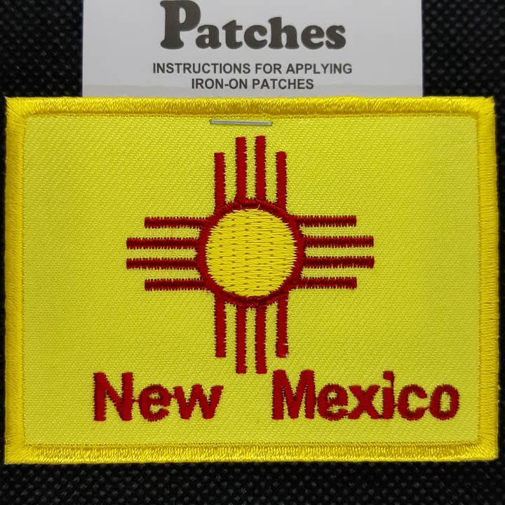 Patch - NM Flag for New Mexico for wholesale by Fantastic Souvenirs, Gifts & Collectibles