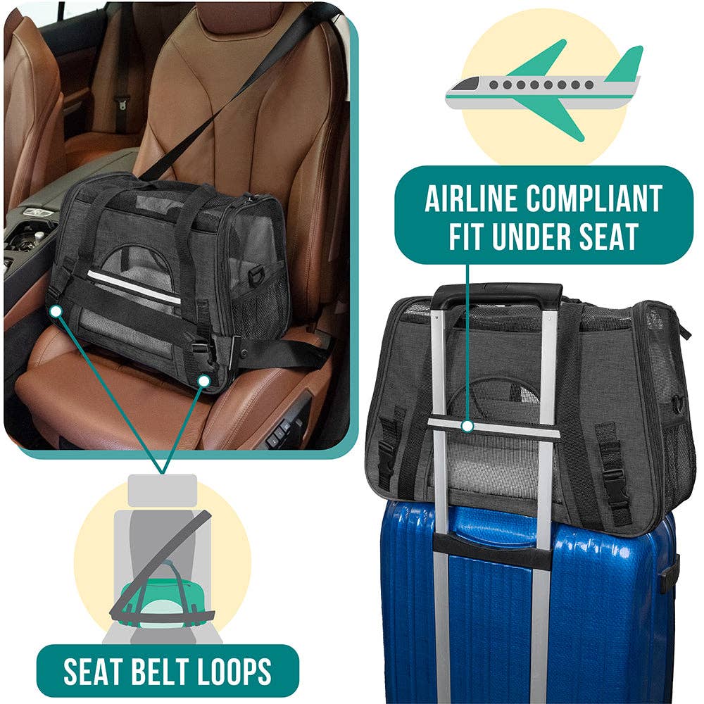 PetAmi - Wholesale Pet Carrier - Cat/Dog - Heather Tote Bag Pet Carrier8