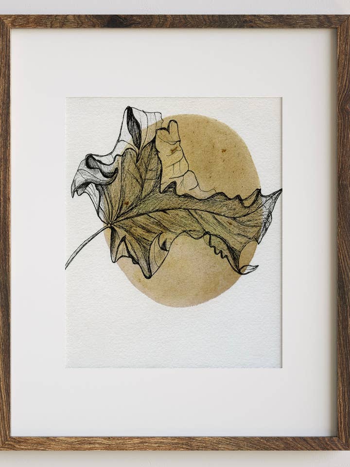 Vändblad med bläck Konsttryck för wholesale av Jradartdesign