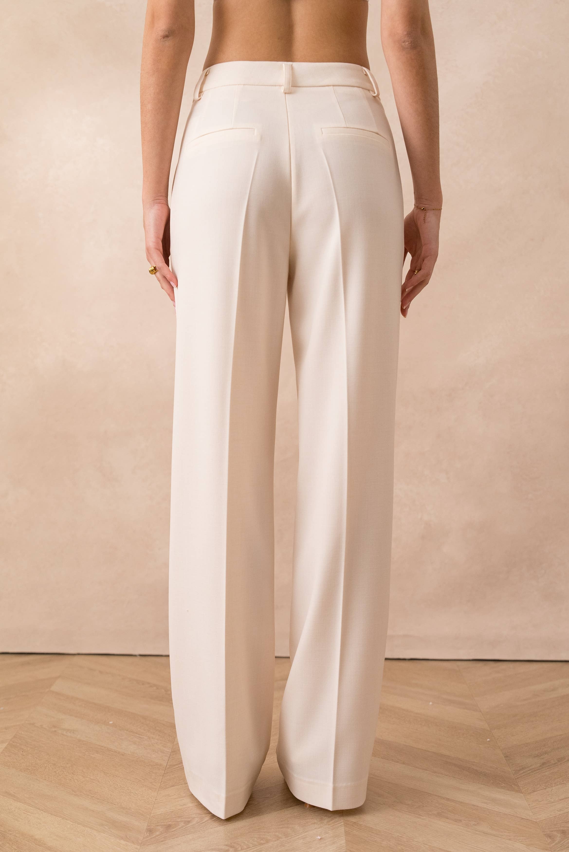 Attentif Paris - Vendita all'ingrosso Pantaloni eleganti - Donna - [Heather] Pantaloni Tailleur a Gamba Larga35