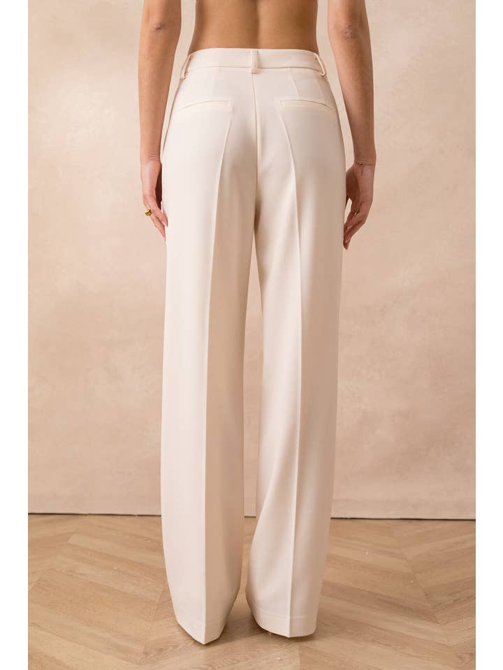 Attentif Paris - Venta al por mayor Pantalón de vestir - Mujer - Pantalones de pierna ancha a medida Heather35