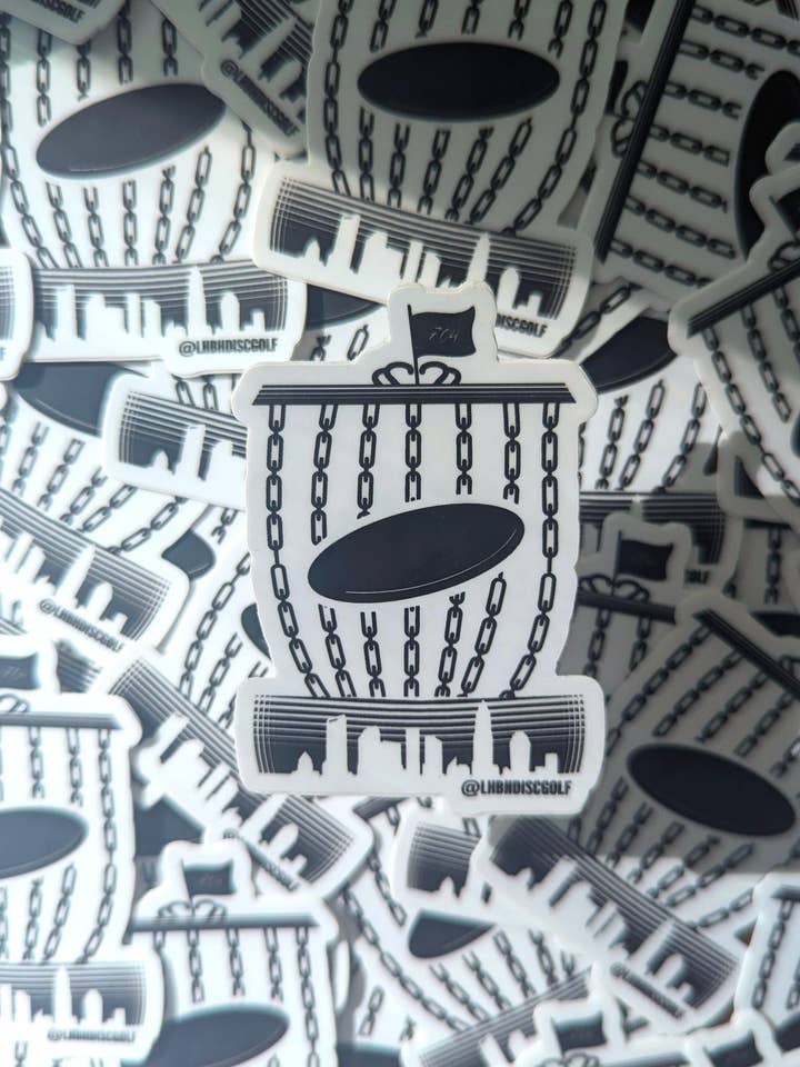 Charlotte Disc Golf Vinyl Sticker for wholesale by Mercy Creates